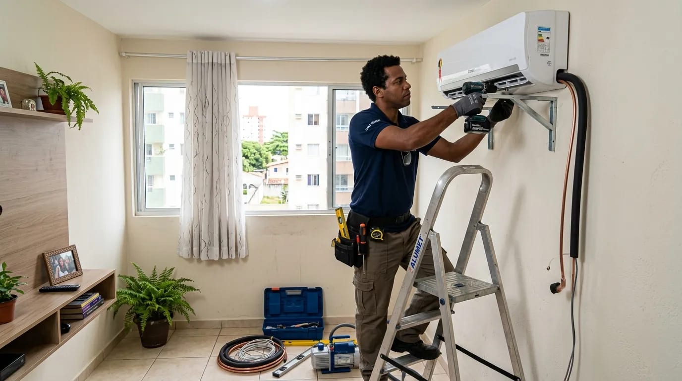 Instalação de ar-condicionado split em Santa Maria‑RS