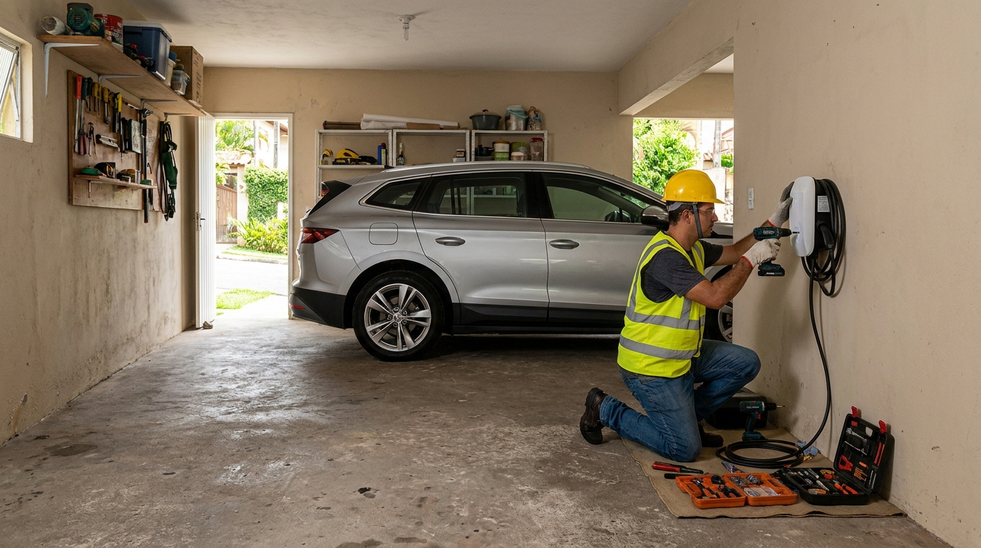 Instalação em garagem ou condomínio em Santa Maria‑RS